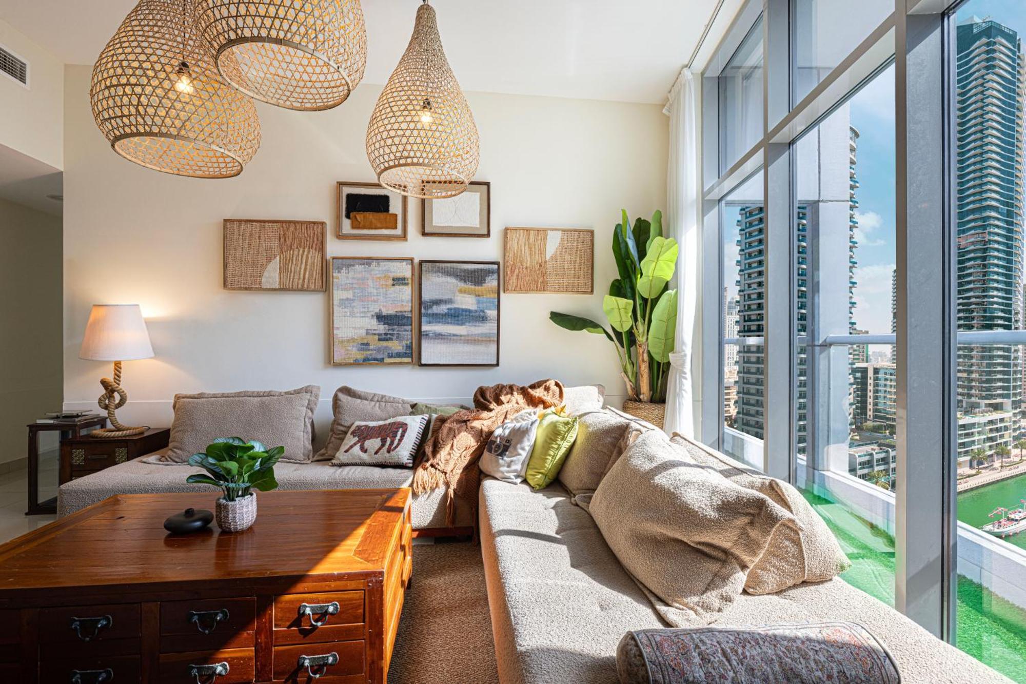 Apartment Stylish 3 Bedrooms Boho-style Dubai